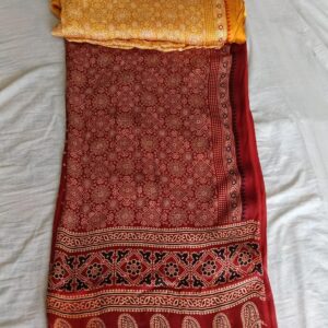 Collections Ajrak Print Saree